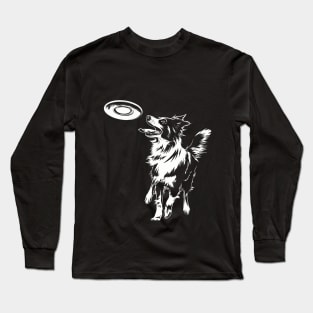 Border Collie Frisbee / Disc Long Sleeve T-Shirt